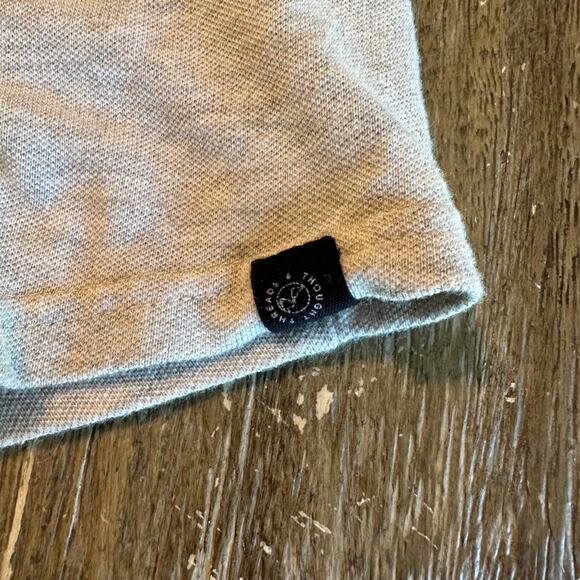 Men's Threads 4 Thought Long Sleeve Button Down Collar Shirt Grey/Cream, X-Large - Picture 3 of 8